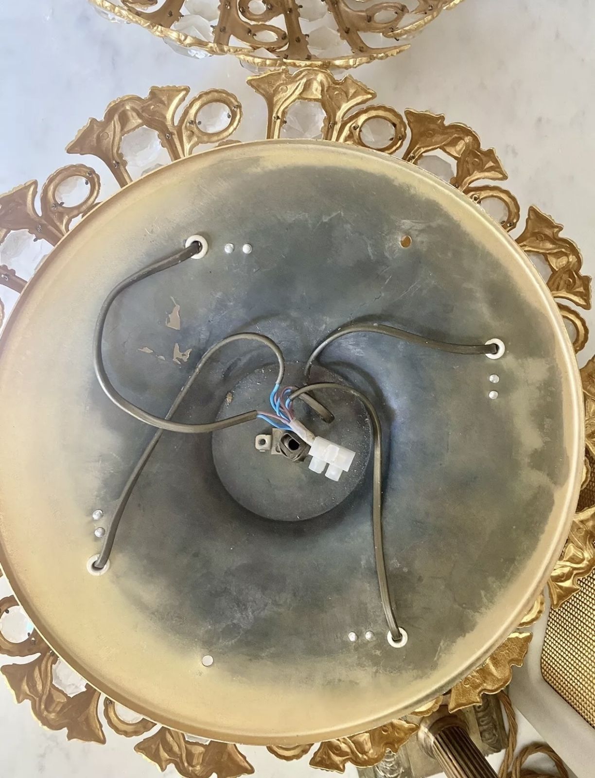 Pair Of Mid Century Plafoniere Ceiling Lights By Peris Andreu For S.A.Riper photo buy