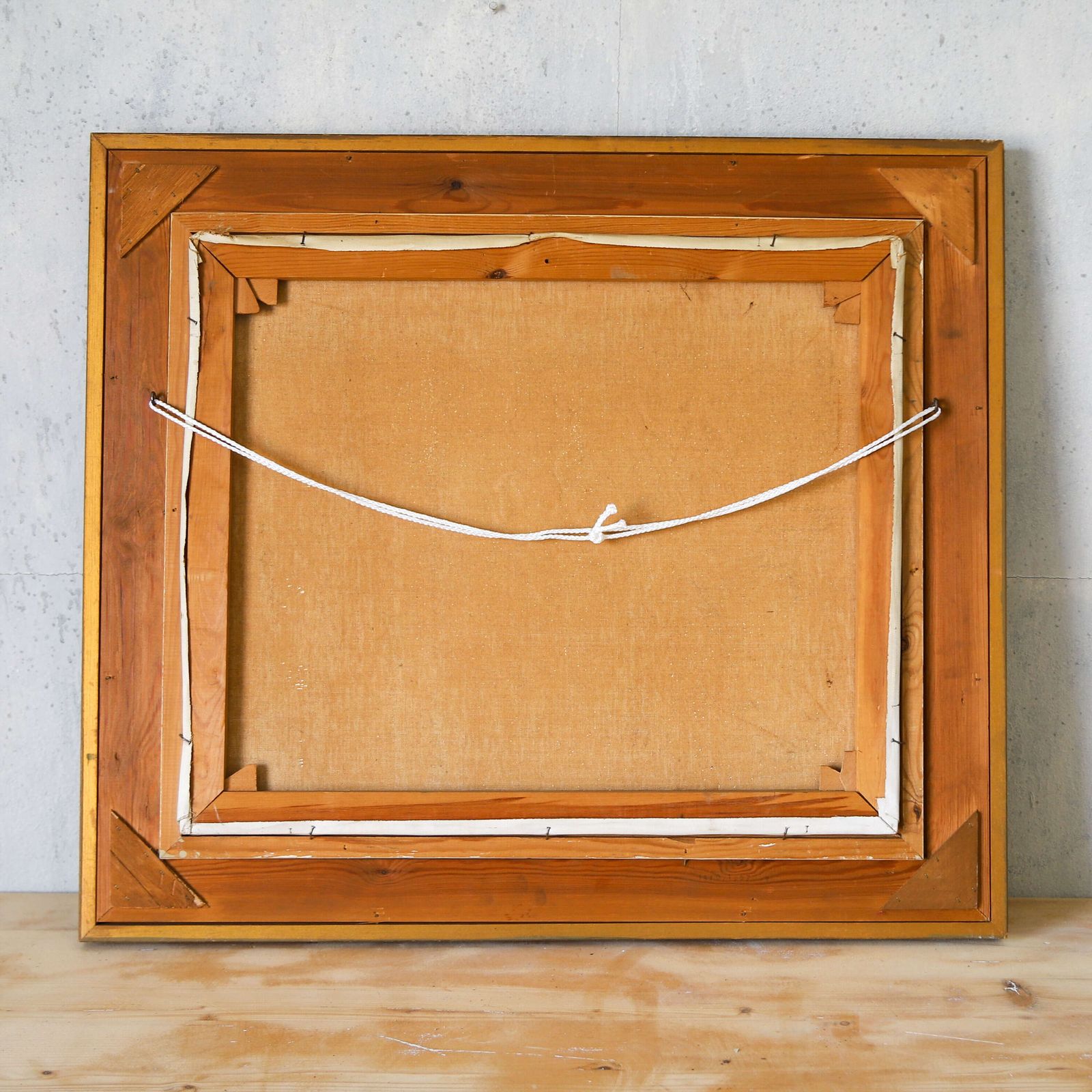 photo furniture Charming English Still Life: Anemones & Fruit, 1940s 50s, Gilt Moulded Frame