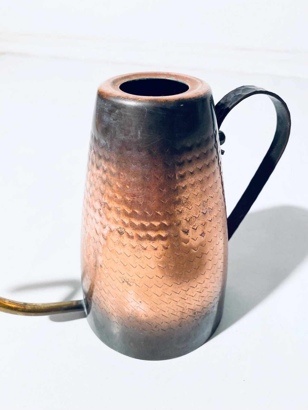 Mid Century Copper Brass Flower Watering Can / Vintage Decor 1950s/1960s / Bonsai photo for sale