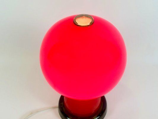 Mid Century Modern Mushroom Table Lamp By Karin Korn For Beleuchtungsglaskombinat Görlitz, 1960s photo 568.0