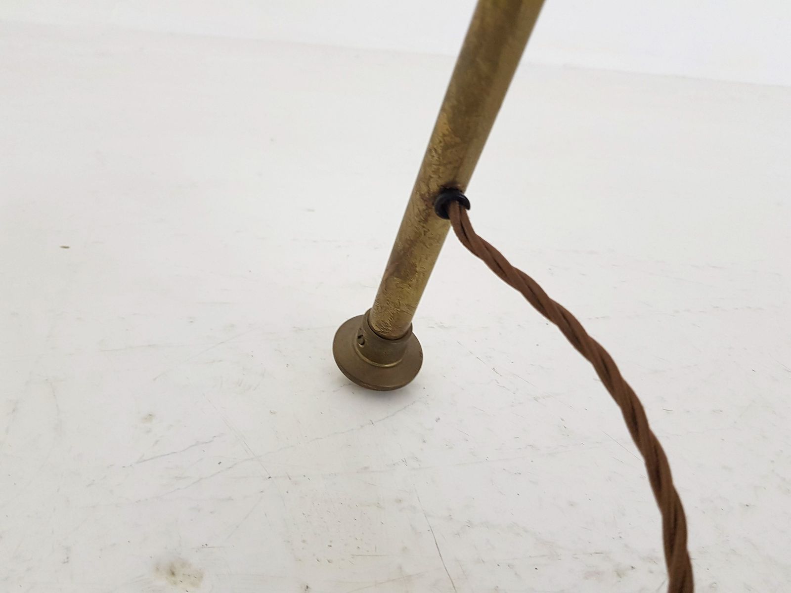 Midcentury "Triennale" Arredoluce Style Diabolo Floor Lamp, Italy, 1960s photo vinterior