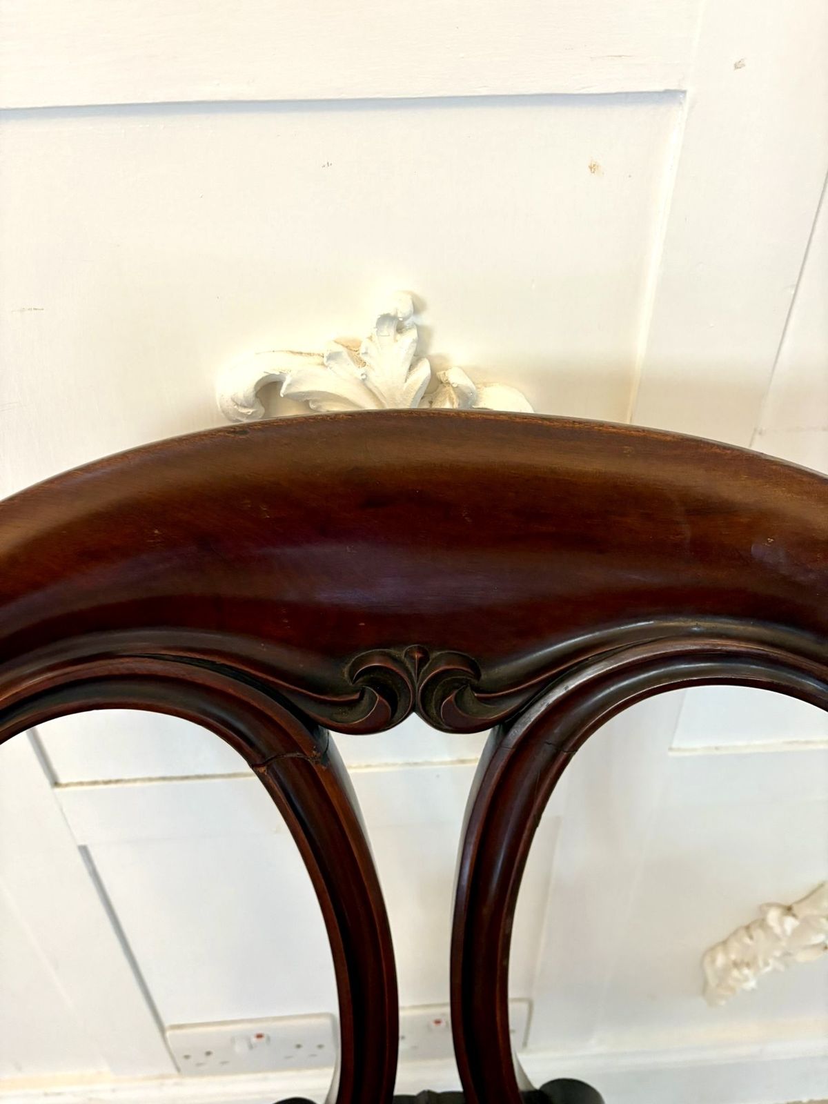 Set Of Six Antique 19th Century Superb Quality Carved Mahogany Dining Chairs photo Furniture