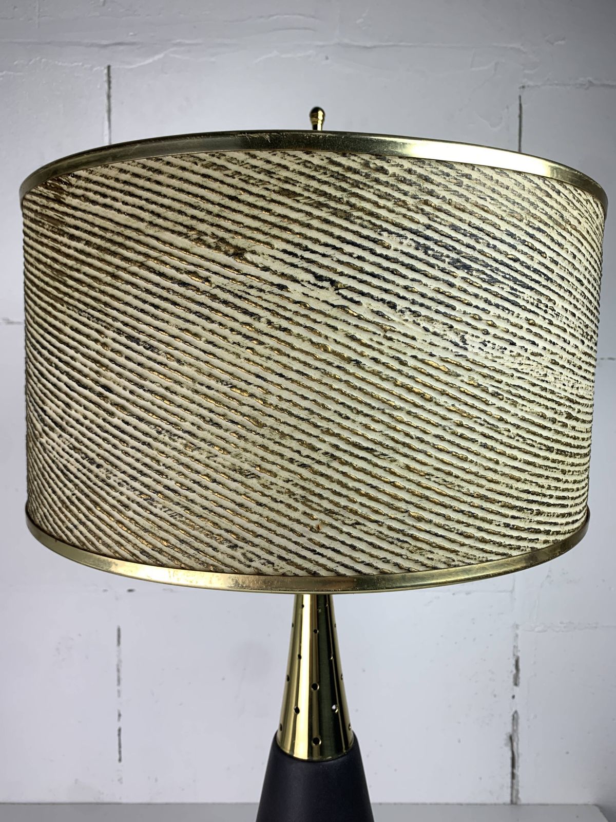 Large Midcentury Sputnik Stilnovo Style Brass Table Lamp, Us 1950s photo vinterior
