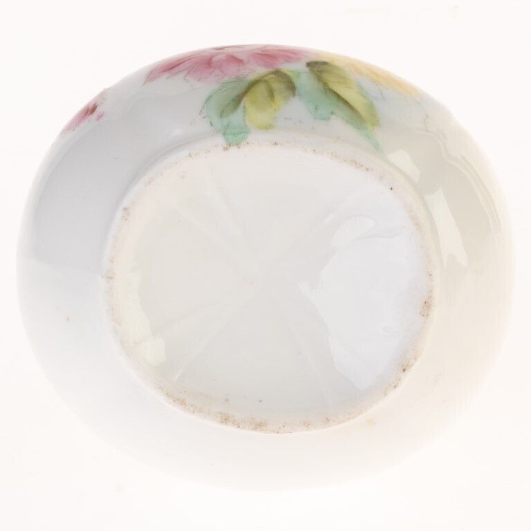 Art Nouveau Gilt Hand Painted Porcelain Pot photo for sale