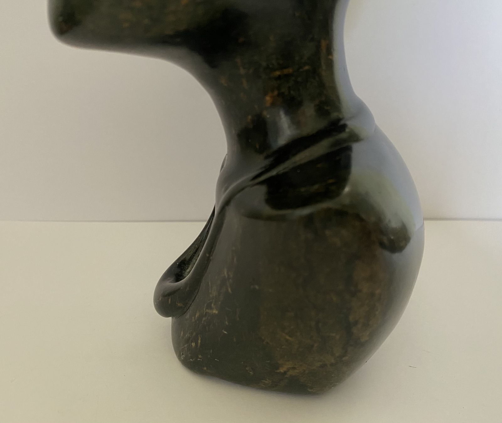 photo vintage Joel Masoka, Original Hand Carved African Female Bust/Shona Statue, Signed