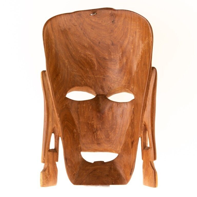 African Ethnographic Carved Wood Tribal Wall Mask photo furniture