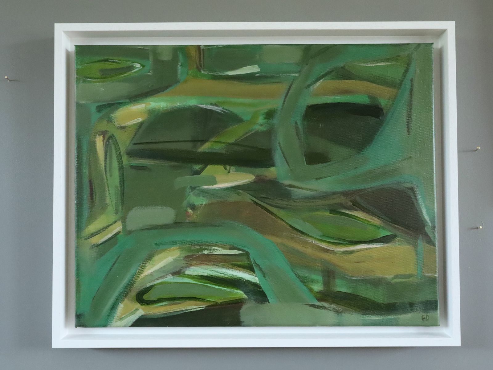 Resting In Green Oil Painting