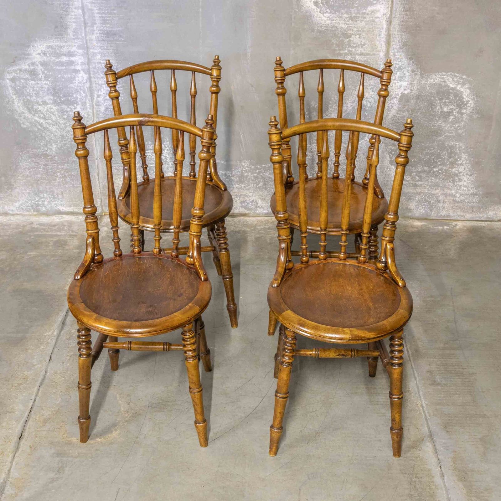 Set Of Four Bentwood Chairs