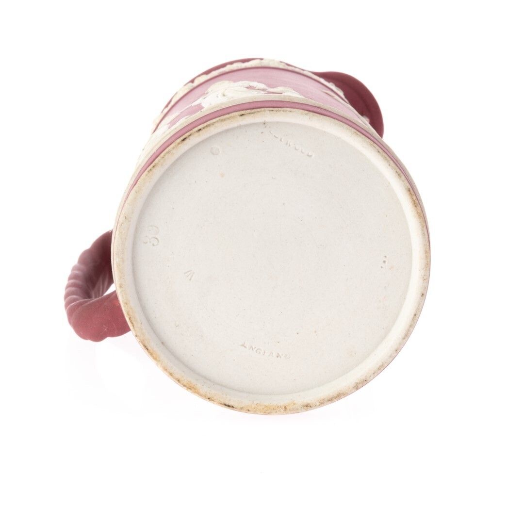 Antique Wedgwood Crimson Jasperware Bas Relief Cameo Creamer Jug Ca. 1900 photo furniture