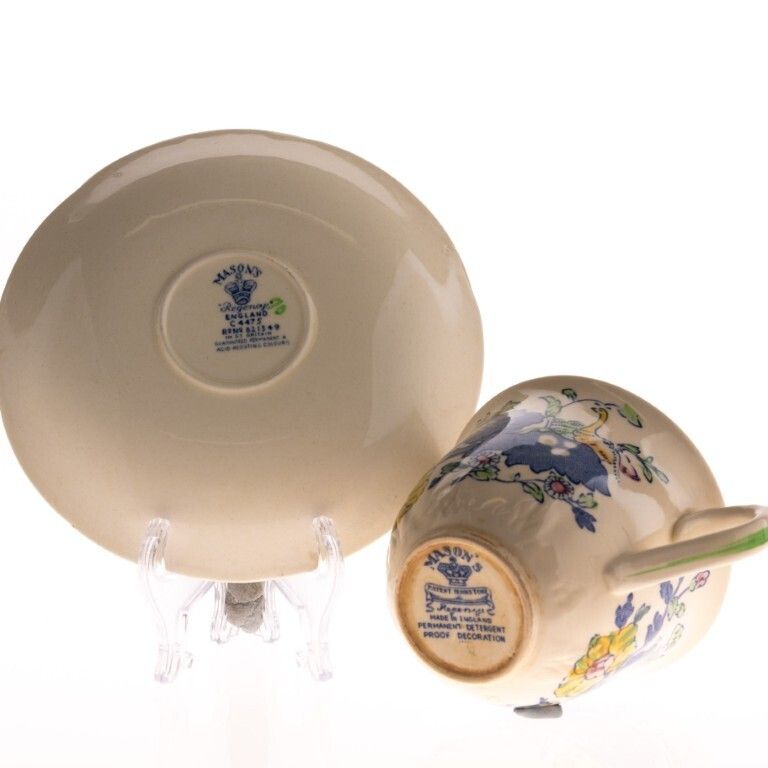 1940’s Mason’s Ironstone Ceramic Pottery Regency Pattern Teacup And Saucer photo furniture