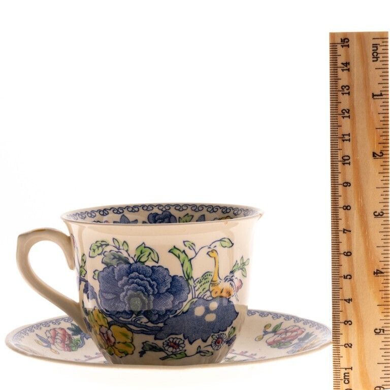 1940’s Mason’s Ironstone Ceramic Pottery Regency Pattern Teacup And Saucer photo for sale
