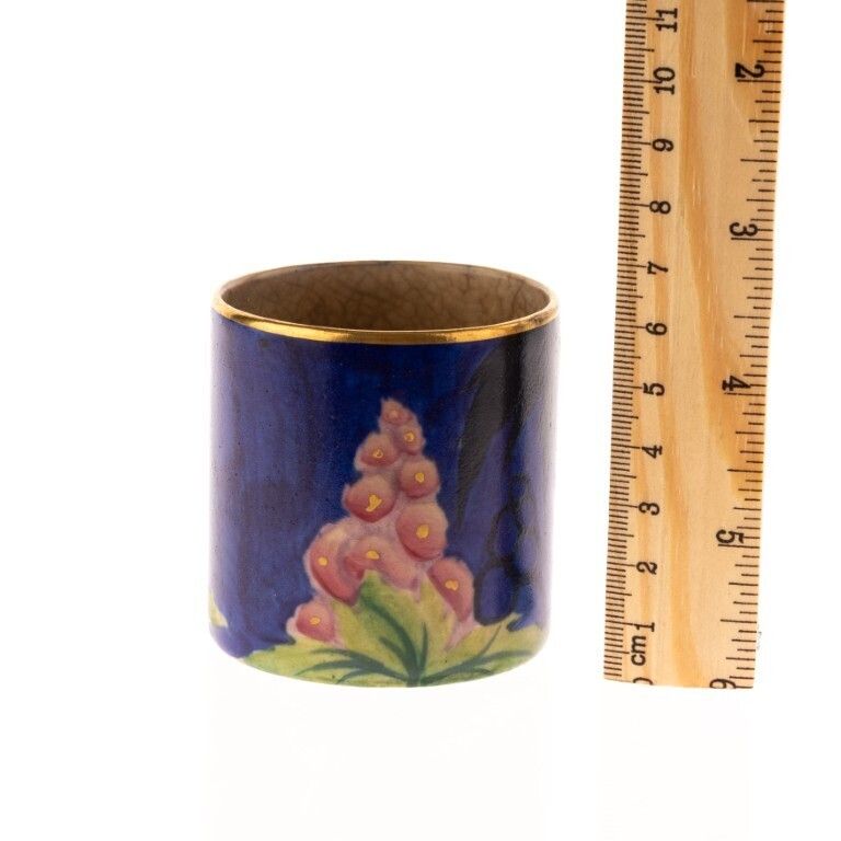 Art Deco Carlton Ware Hand Painted Porcelain Ceramic “New Delphinium” Miniature Vase photo for sale