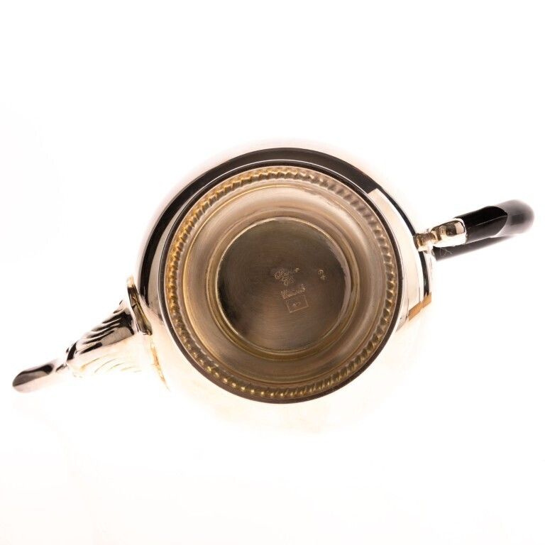 Mid Century Elizabeth II English Silver Plated Teapot By Barker Ellis photo furniture