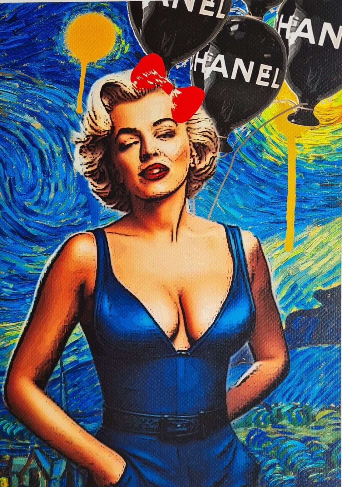 Death Nyc * Andy Warhol – Blue Color Dust Marilyn photo furniture