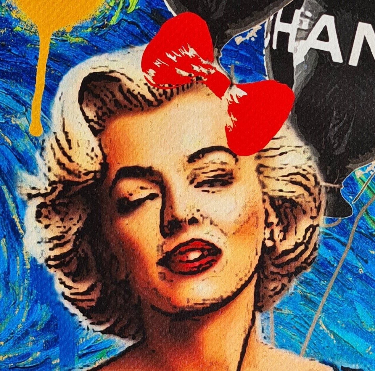 Death Nyc * Andy Warhol – Blue Color Dust Marilyn photo 820.0