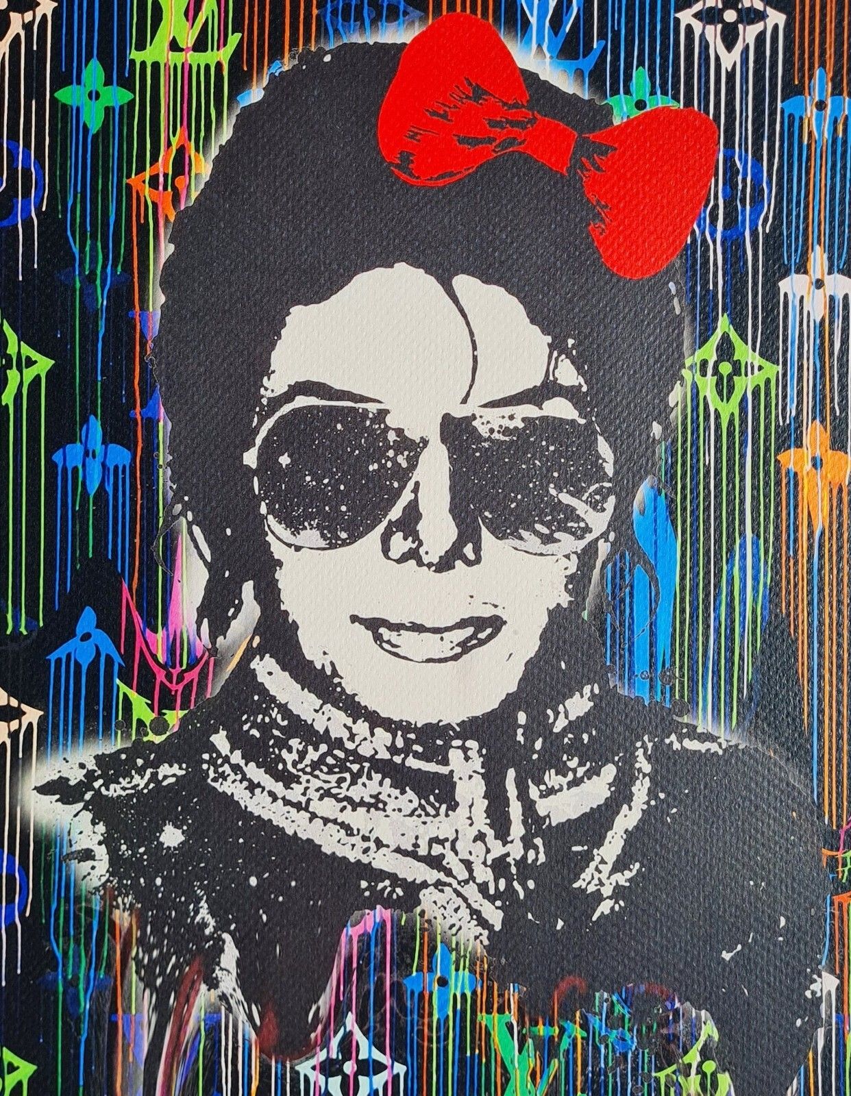 Death Nyc * Michael Jackson * 45 X 32 Cm * Signed * Limited * Certificate # XX/120 photo for sale