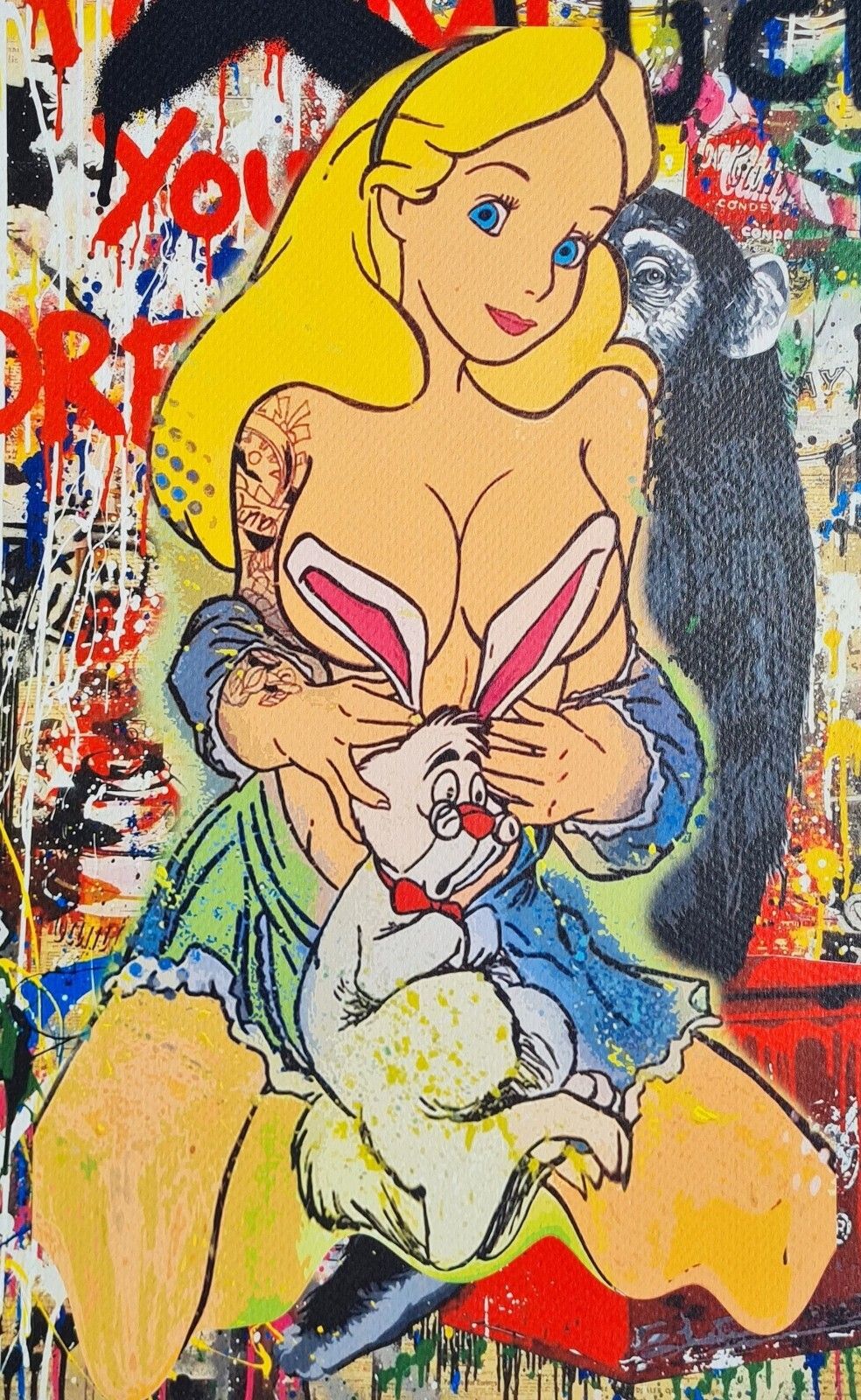 Death Nyc * Alice * 45 X 32 Cm * Signed * Limited * Certificate # XX/120 photo for sale