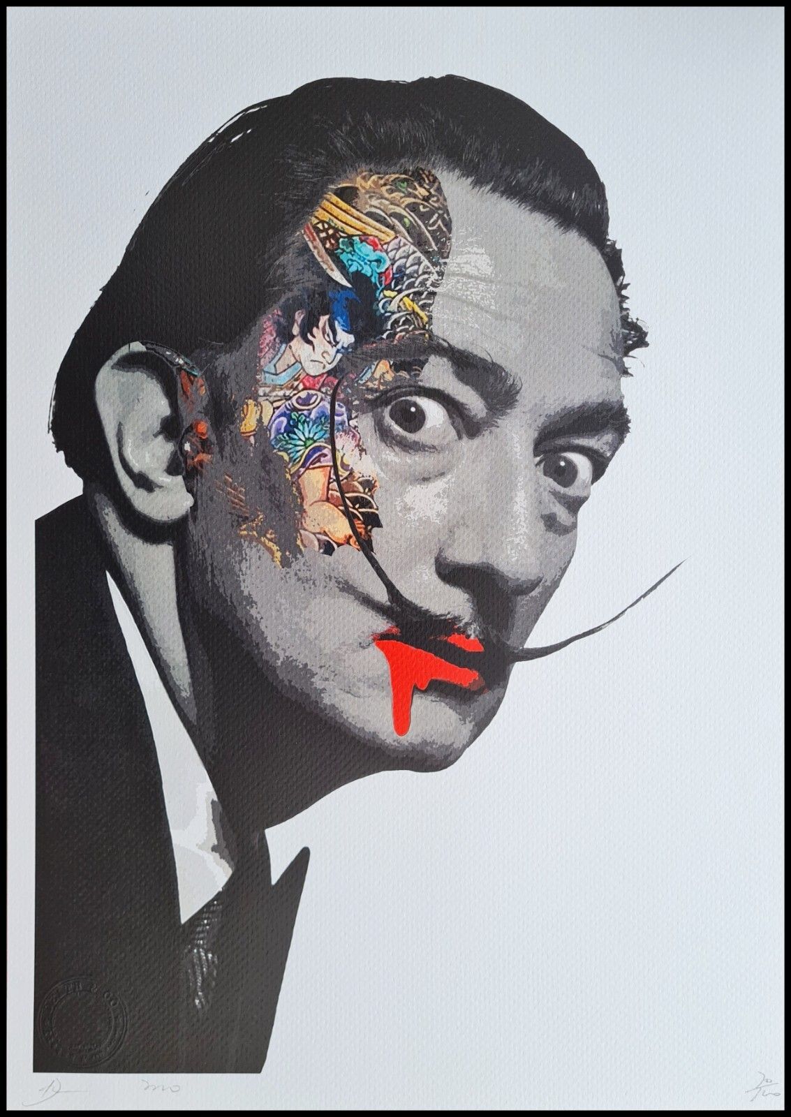 Death Nyc * Salvador Dali * 45 X 32 Cm * Signed * Limited * Certificate # XX/120