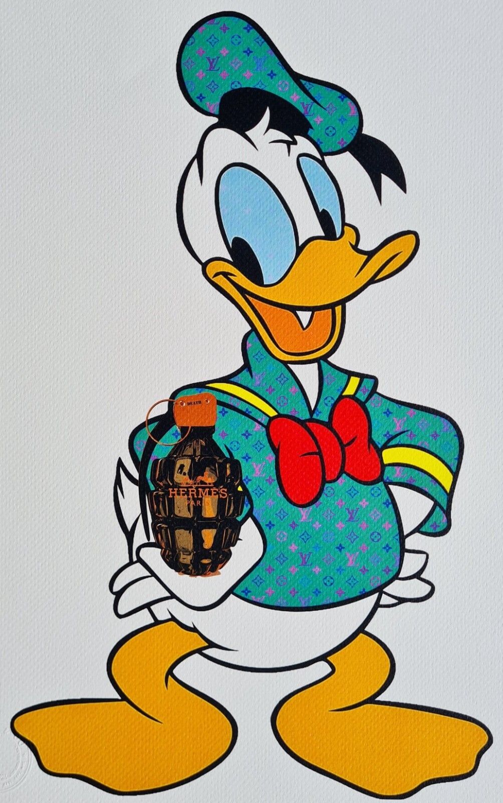 Death Nyc * Donald Duck * 45 X 32 Cm * Signed * Limited * Certificate photo furniture
