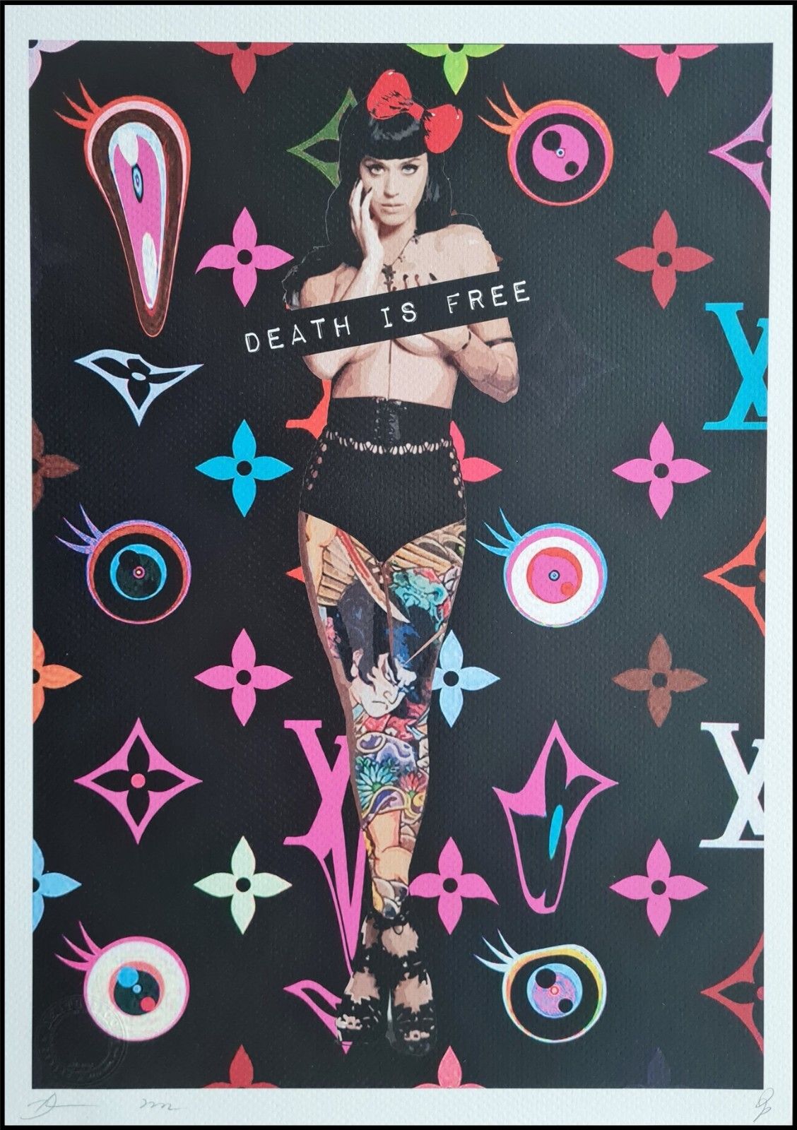 Death Nyc * Katy Perry * 45 X 32 Cm * Signed * Limited * Certificate # XX/120