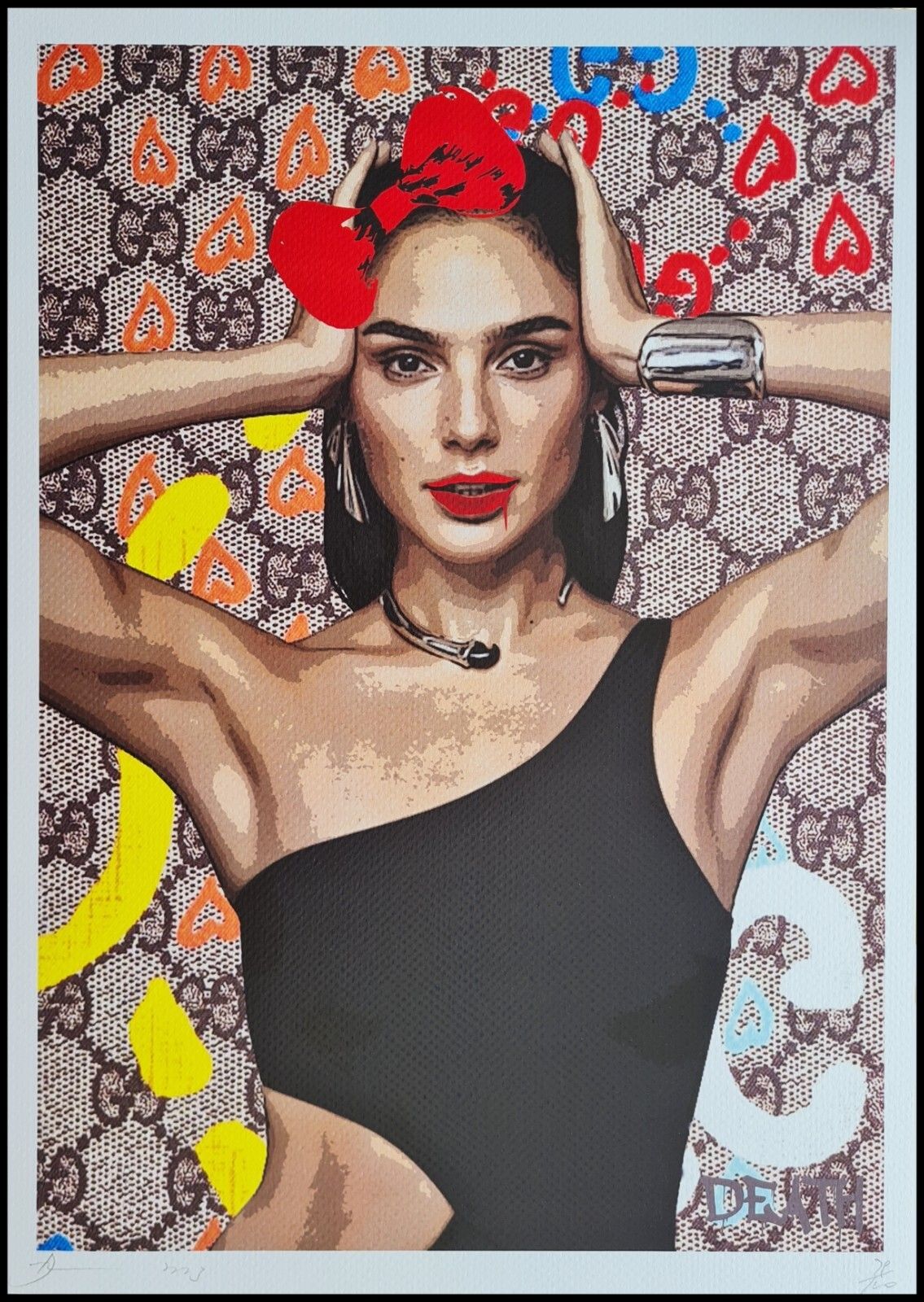 Death Nyc * Gal Gadot * 45 X 32 Cm * Signed * Limited * Certificate # XX/120