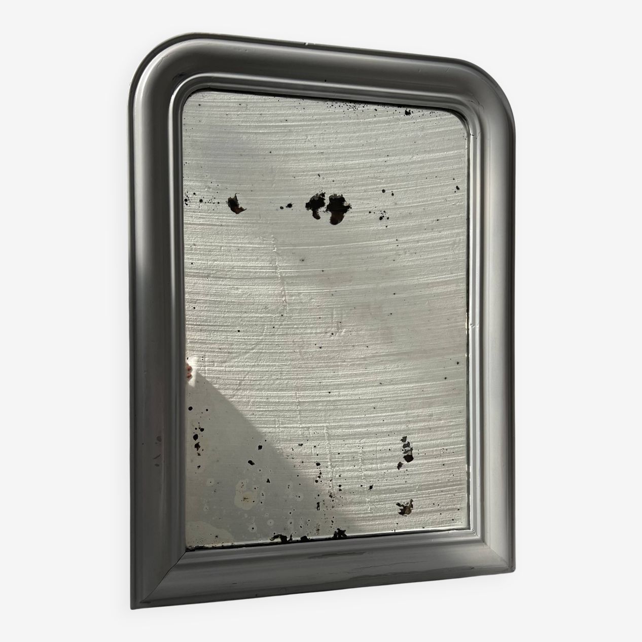 photo for sale Louis Philippe Mirror In Wood And Patinated Stucco, 19th Century