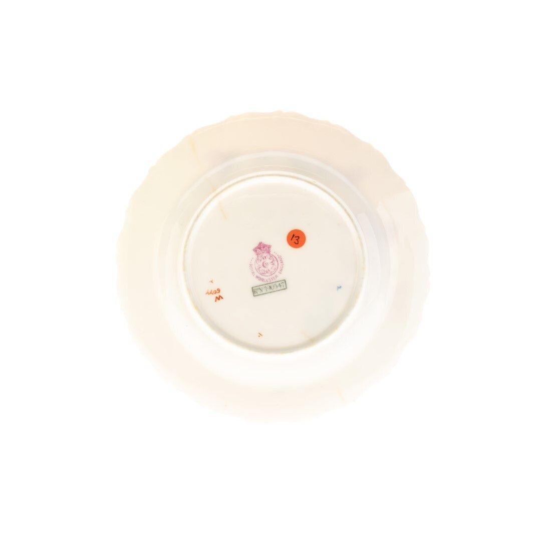 Antique Royal Worcester Hand Painted Blush Porcelain Art Nouveau Plate photo furniture