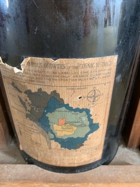 Remy Martin Champagne Cognac 1940s Bottle With Pouring Stand photo furniture