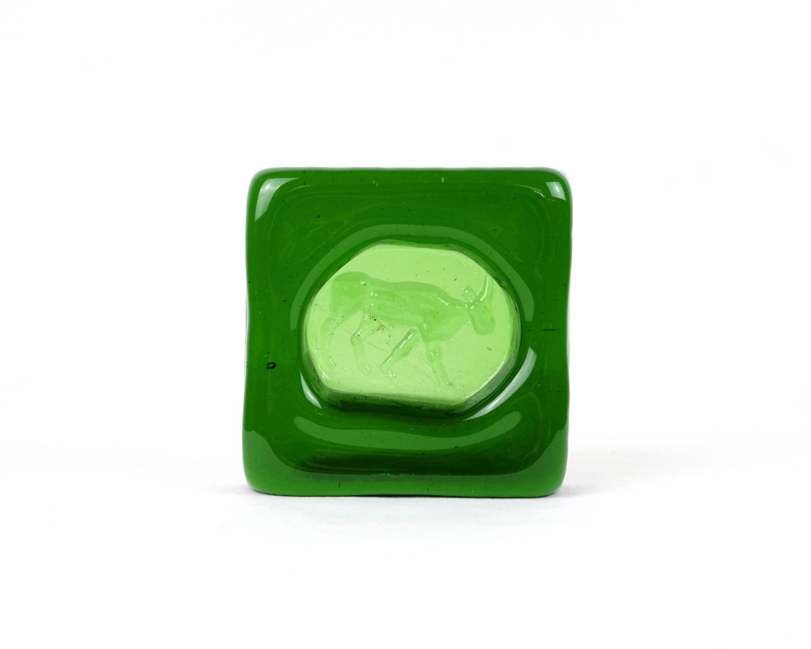 A Mid Century Swedish Glass Animal Dish By Erik Hoglund For Boda photo 187.0