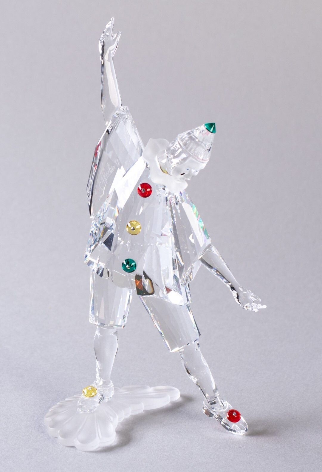 Swarovski Crystal Glass Annual Edition 1999 Pierrot Sculpture From The Masquerade Trilogy