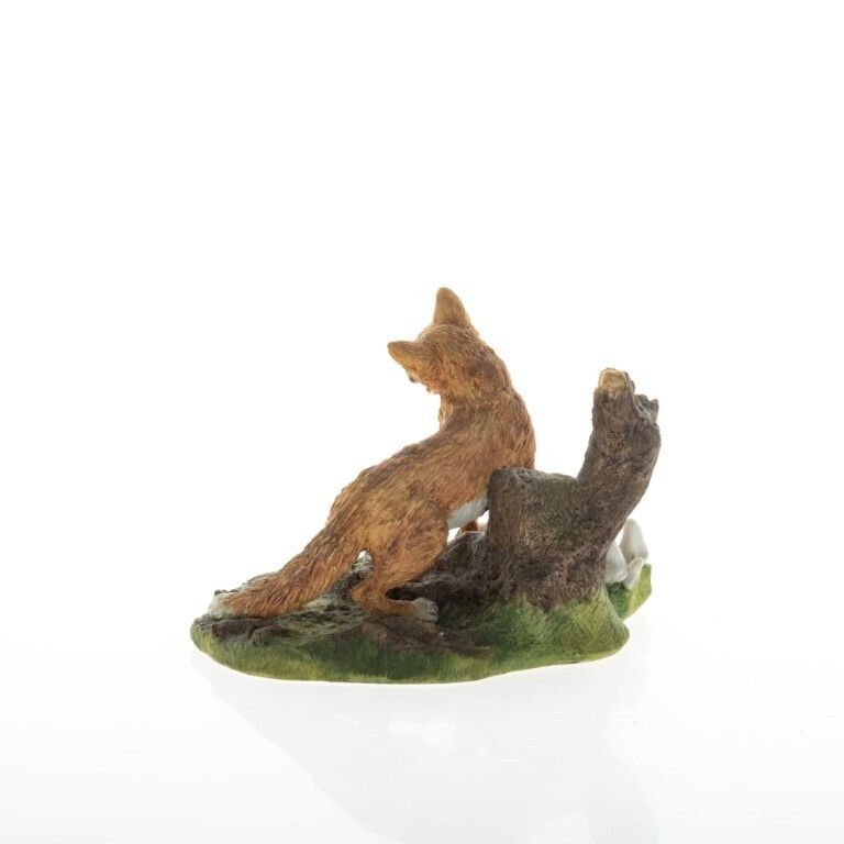Wedgwood Hand Painted Ceramic Porcelain Red Fox Sculpture photo for sale
