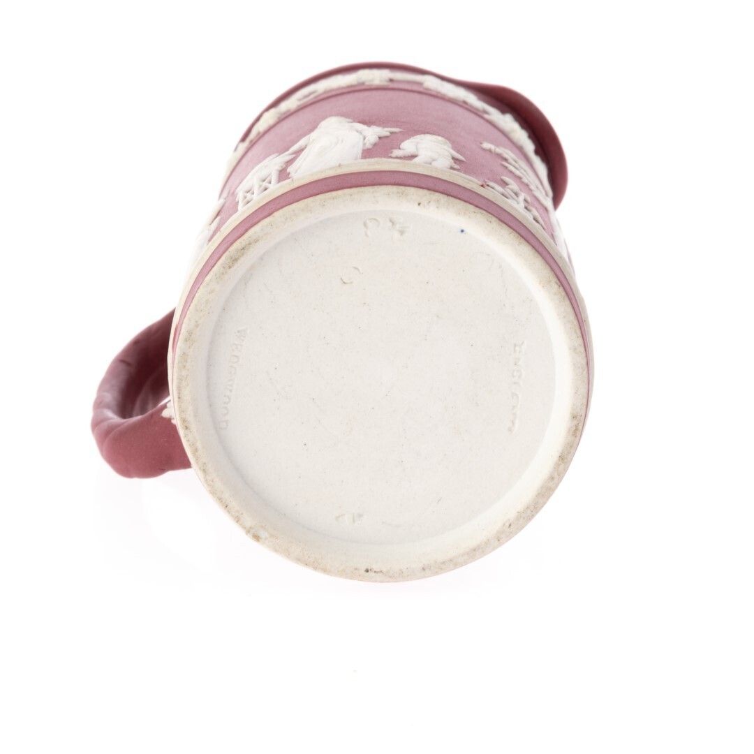 Antique Wedgwood Crimson Jasperware Bas Relief Cameo Creamer Jug Ca. 1900 photo furniture
