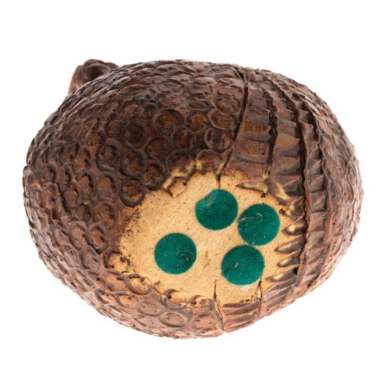 Mid Century British Studio Pottery Hand Painted Sculpture Of An Armadillo photo furniture
