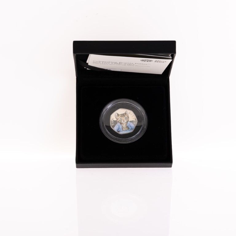 Uncirculated & Certified 2017 Royal Mint Tom Kitten Uk 50p Silver Coin From Beatrix Potter Series photo Home Decor