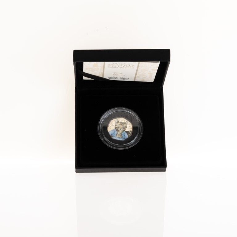 Uncirculated & Certified 2017 Royal Mint Tom Kitten Uk 50p Silver Coin From Beatrix Potter Series photo for sale