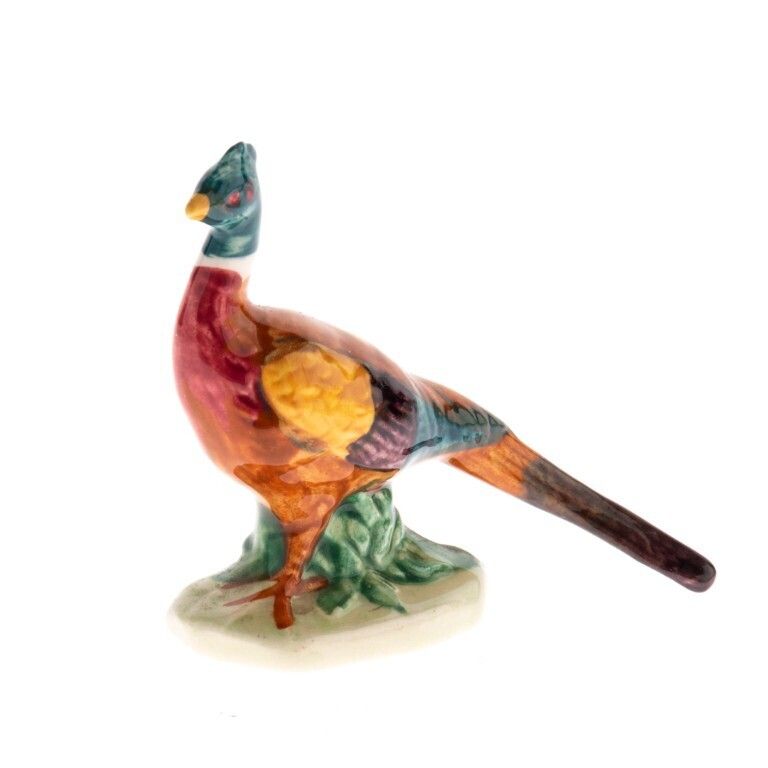 Mid Century Beswick Hand Painted Porcelain Ceramic Pottery Pheasant Bird Figure