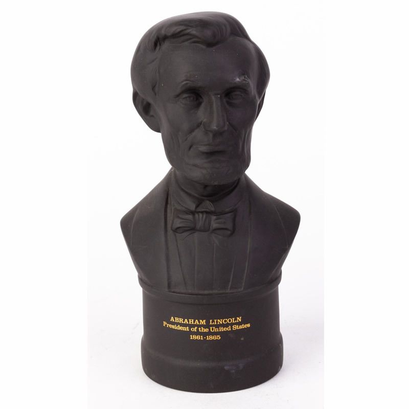 Wedgwood Black Basalt Jasperware Abraham Lincoln American President Ceramic Bust