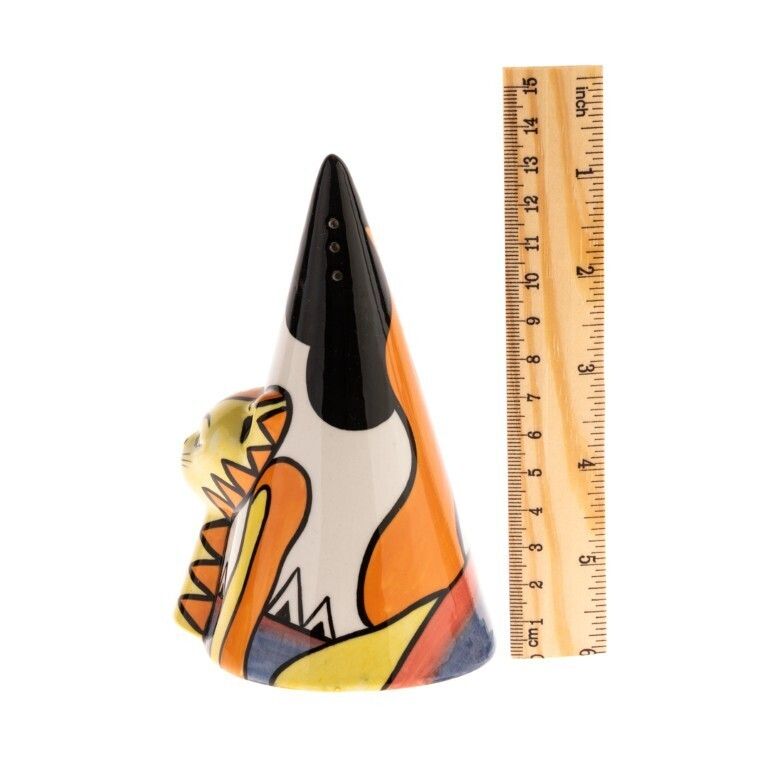 Lorna Bailey Signed Limited Edition “The Cat” Porcelain Pottery Art Deco Style Sugar Sifter photo for sale