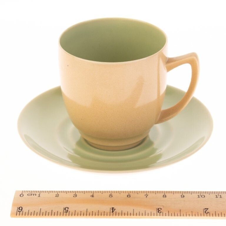 Art Deco Branksome Porcelain Teacup With Saucer photo for sale