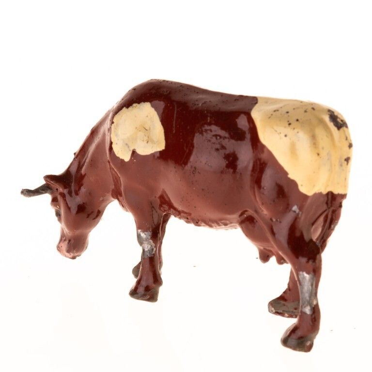 Pre War Diecast Lead Miniature Figure Of A Cow photo furniture