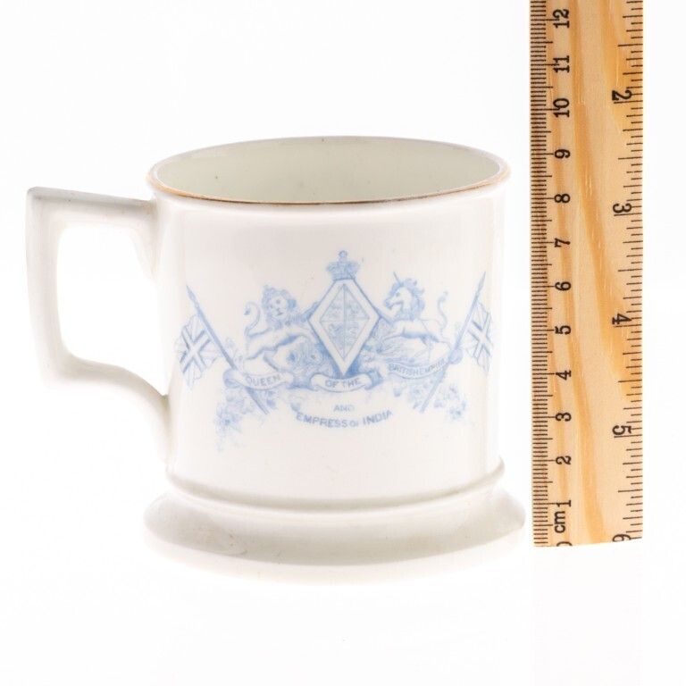 Antique Porcelain Ceramic Mug Commemorating Queen Victoria’s Diamond Jubilee photo for sale