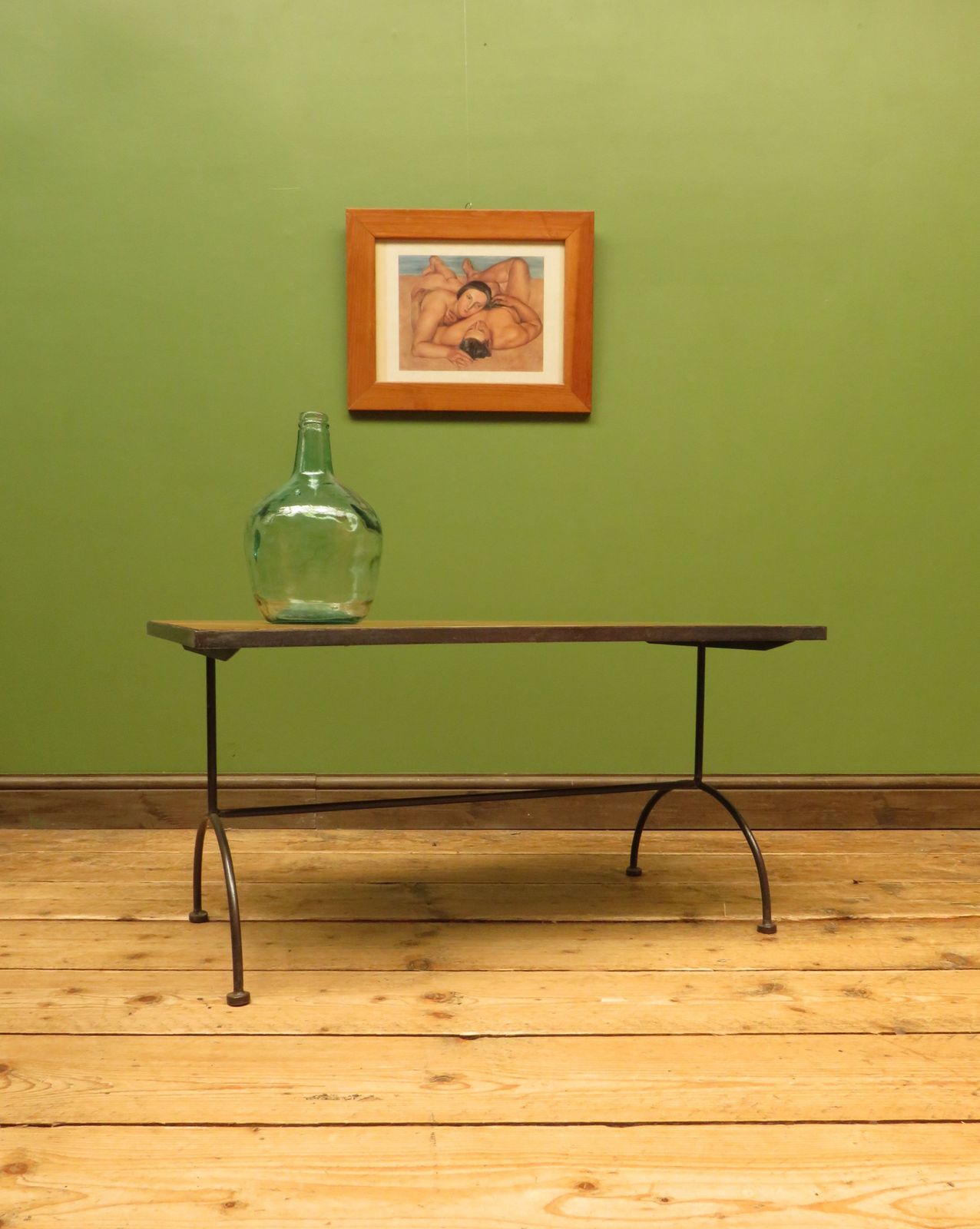 Mid Century Modern Iron Based Coffee Table