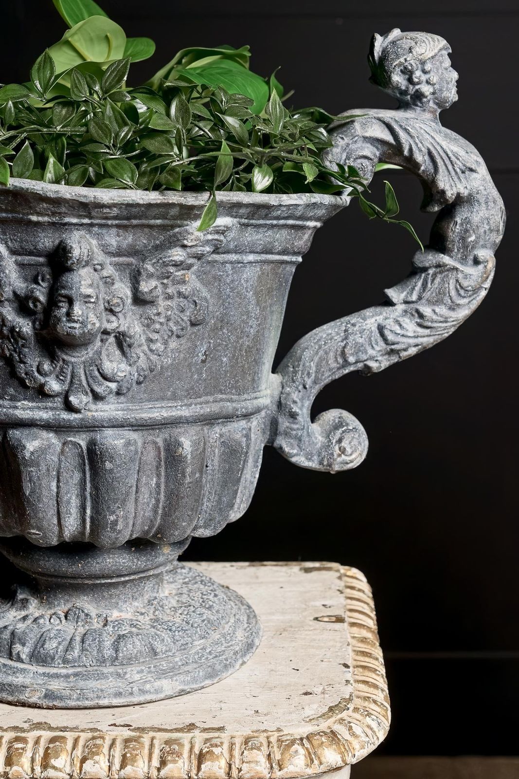 Pair Of William And Mary Lead Urns photo Home Decor