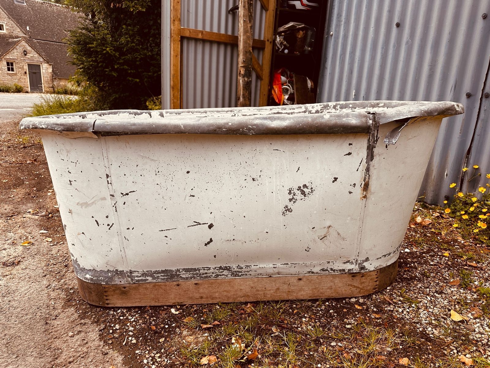 Antique French 19th Century Bath Tub photo vinterior