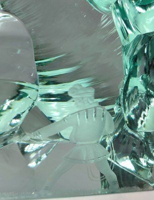 Crystal Sculpture By Vicke Lindstrand For Kosta. Sweden, 1960s photo vintage