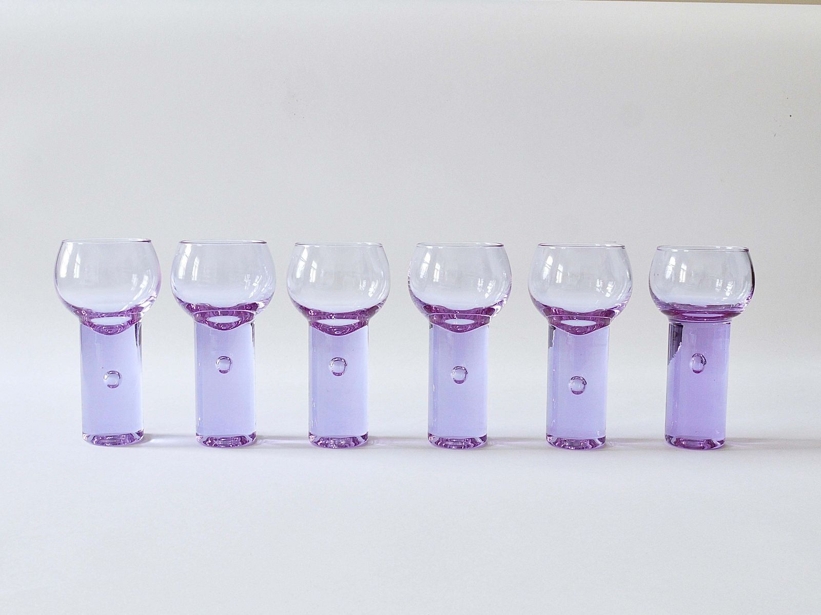 Home Decor 6 Sergio Asti Chameleon Aperitif Drinking Glasses, Arnolfo Di Cambio, Italy 1970 photo