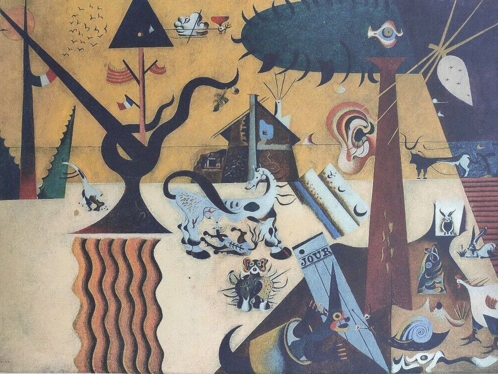Joan Miró Signed The Tilled Field, 1924 Certificate photo for sale