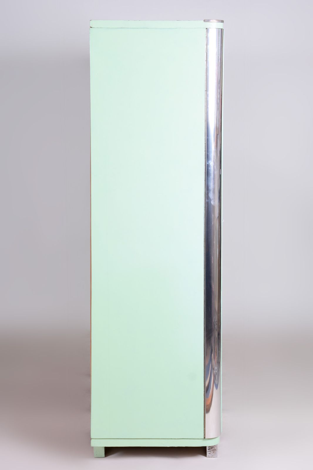 Furniture Restored Bauhaus Wardrobe, By Vichr A Spol., Original Paint, Czech, 1930s photo