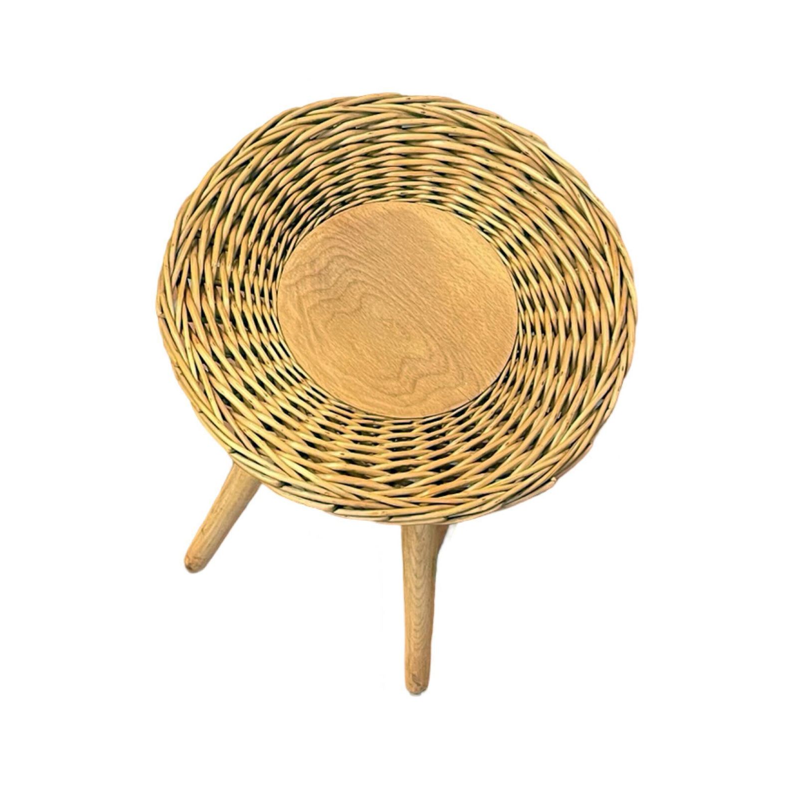 photo for sale Rattan Stool Designed By J. Kalous, úluv, Czechoslovakia, 1960s