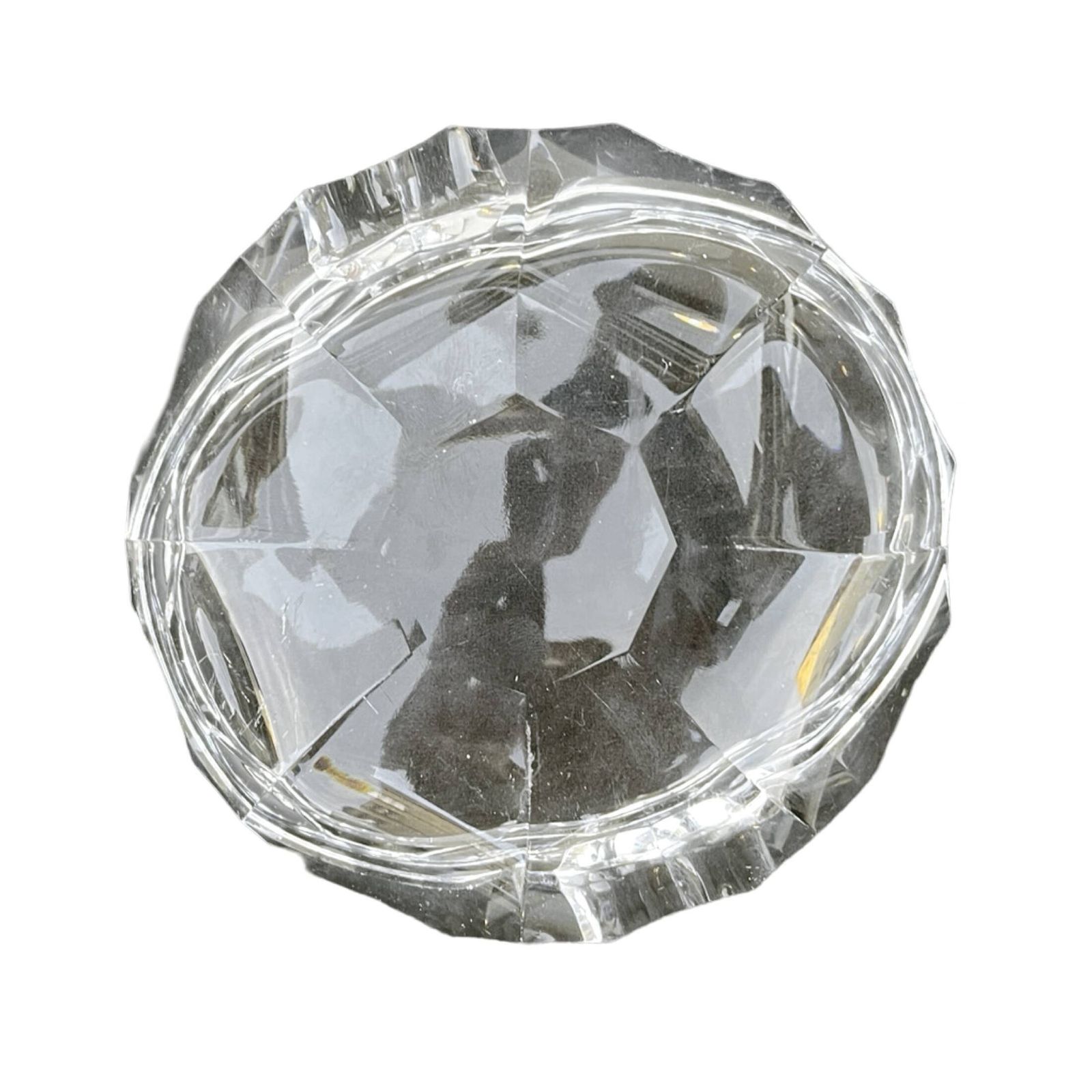 Jablonecke Sklarny Crystal Ashtray In Desna, Czechoslovakia, 1970s photo furniture